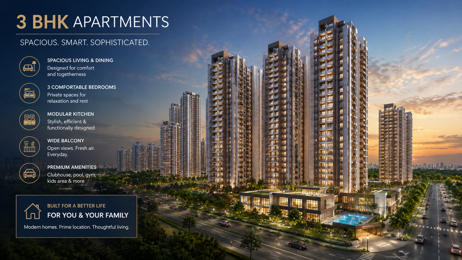 3 BHK floor plan reference