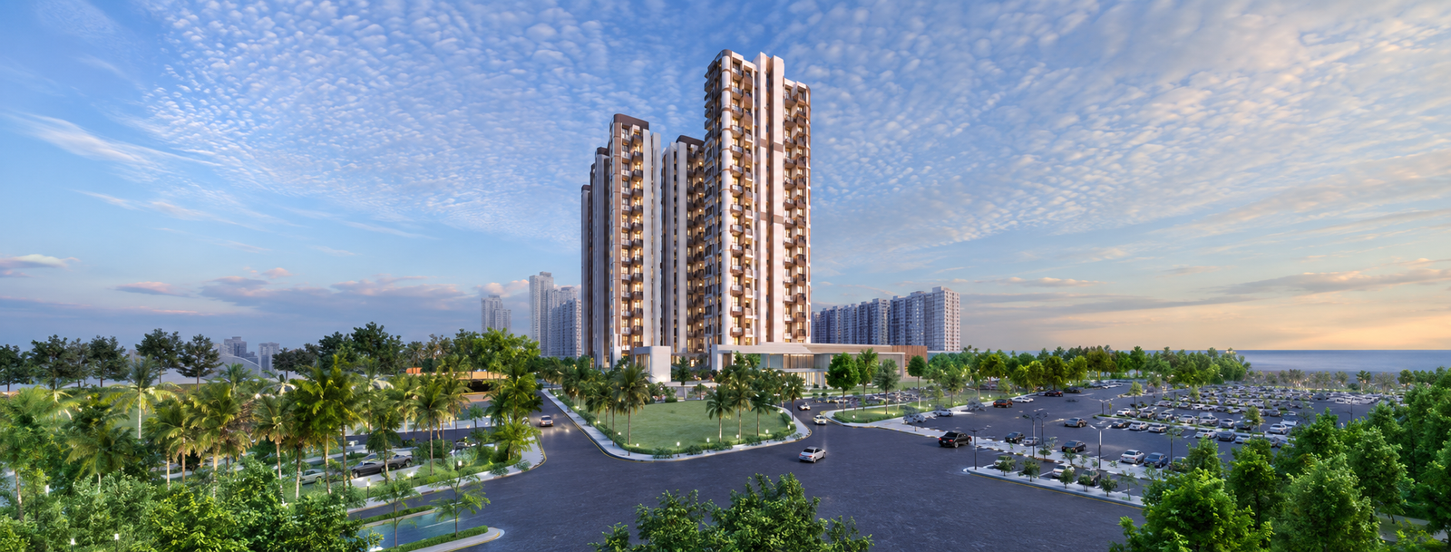 Gaurs Aspire Leisure Park residential towers